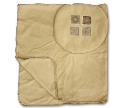 2 in 1 Travel Pillow Blanket Soft Warm Zipper Fleece