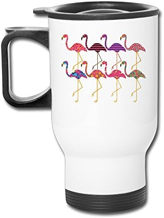 Fancy Flamingos Funny Funny Cup Mug Handle
