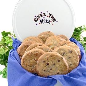One Dozen Gourmet Cookies in Over-the-Hill Birthday Gift Tin by Cookie Gift Tin
