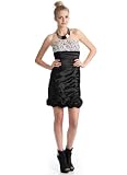 Pleated Sequin Bust Formal