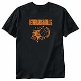 T-Shirt Black  Netherlands Antilles All Basketball  Country