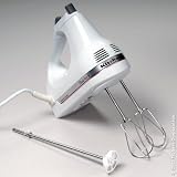 KitchenAid #KHM5APW 5 Speed Classic Plus White Hand Mixer