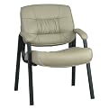 Visitor Chair with Leather Padded Arms