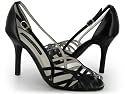 Chinese Laundry Webster Black Leather Strappy Sexy Pumps Women's Heels