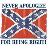 Dixie~never Apologize Adult T-Shirt