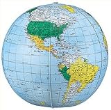 POLITICAL-INFLATE GLOBE 12 ES 12