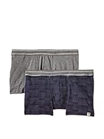 Esprit Pack x 2 Bóxers Garrit (Azul Oscuro)