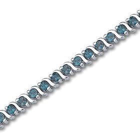 Time tested Classic 5.25 carats total weight Round Cut London Blue Topaz... by Peora