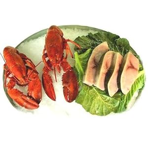 2 Lobsters and 2 lbs. Fresh Swordfish by Charleston Seafood