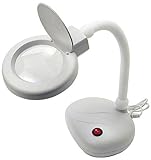 SE Table Magnifier Lamp - 5X - Fluorescent Light (White)