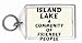 Island Lake: A Community Of Friendly People Keychain