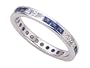 1.75 cttw Karina B(tm) Genuine Sapphire Eternity Band LIFETIME WARRANTY