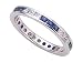 1.75 cts Genuine Sapphire Eternity Band - Platinum, 14kt White or Yellow Gold
