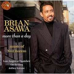 Brian Asawa - more than a day ~ music of Ned Rorem