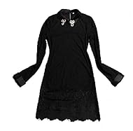 Plus Size Sexy Above the Knee Lace Spring Mini Dress 