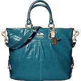 AUTHENTIC COACH JULIANNE LEATHER MESSENGER/CARRYALL BUSINESS TOTE 12935 (Teal)