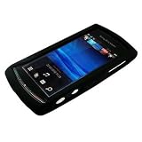 Black Hybrid Armour Shell Skin Case Cover for Sony Ericsson Vivaz
