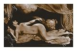 Art Poster, Exotic Nude with Curtains - 27.5 x 18.75