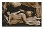 Art Poster, Exotic Nude with Curtains - 27.5 x 18.75