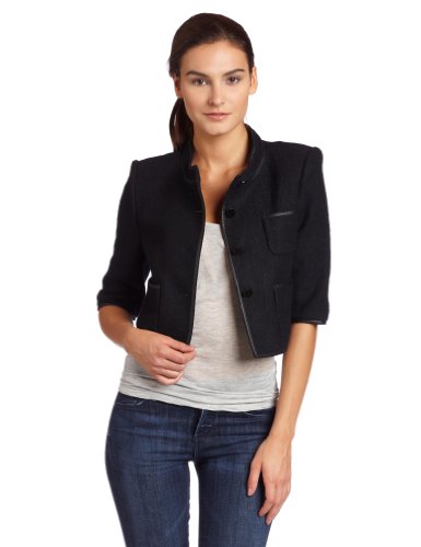 BCBGMAXAZRIA Womens Dickenson Cropped Jacket