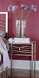 Malibu Nightstand in Iced Silver Finish By Fashion Bed Group