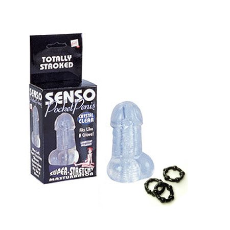 California Exotics / Swedish Erotica Senso Pocket Penis 4.5 Masturbator Adult Sex Toy Kit