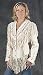 Cream Ladies Western Fringe Jacket