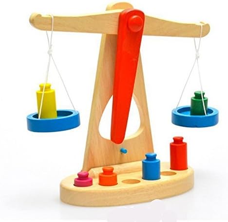 Balance Scale Montessori education wooden toys Libra Pendulum Early Learning Weight Child Kids Intelligence Toys