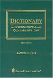 Dictionary of International and Comparative Law
