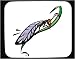 Decorated Mouse Pad with insect, lacewing