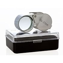 30x Jewelers FOLDING EYE LOUPE Gemstone Magnifying