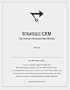 Strategic CRM: the complete implementation manual