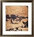 Map of the Mediterranean, Europe and Africa, Commissioned by Roger II, Norman King of Sicily, 1154 Maps Framed Art Poster Print by Abu Abdallah Muhammad Al-Idrisi, 25x27