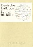 Deutsche Lyrik von Luther bis Rilke (PC+MAC)