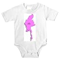Onesie with myanmar, map, vector