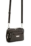 Baggallini Triple Zip Bagg,Espresso,One Size
