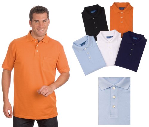 Kurzarm Poloshirt mit Brusttasche Gr. S - 8XL 