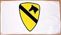 1st Calvary "White" MILITARY Flag - 3 foot by 5 foot Polyester (NEW)