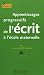 Apprentissages progressifs de l'ecrit a l'ecole maternelle