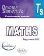 Maths Terminale S Programme 2012 Avec Bacs Blancs