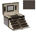 Sch�ner Schmuckkoffer XXL - BRAUN - Schatulle f�r Schmuck - Koffer f�r Ring und Kette