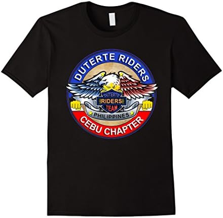 Men's DU30 is my president T-Shirt - Duterte Riders Cebu Chapter Large Black