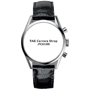 Tag Heuer Carrera New Original Manufacturer Crocodile Leather Strap FC6180