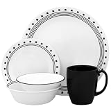 Corelle Livingware City Block 30-Piece Dinnerware Set, Service for 6