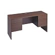 Genoa Series Kneespace Credenza, 60w x 20d x 29h, Mahogany