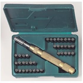 SE 1 4Number and Letter Set, with Automatic Punch - 39 Pcs by SE