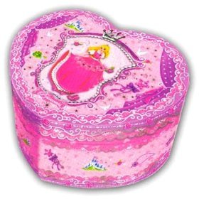 Princess Heart Shape Musical Jewelry Box By Pecoware