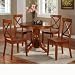 Kitchen & Housewares : Pedestal Dining Table - Oak - HomeStyles 5179 (Cottage Oak) (30" H x 42" W x 42" D)