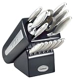 Cuisinart Continental 14-Piece Stainless-Steel Knife Set with Black Block