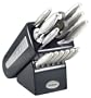 Cuisinart Continental 14-Piece Stainless-Steel Knife Set with Black Block